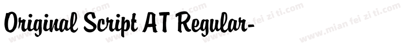 Original Script AT Regular字体转换